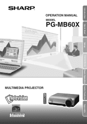Sharp PG-MB60X PG-MB60X Operation Manual