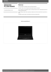 Toshiba NB500 PLL50A-00D00D Detailed Specs for Netbook NB500 PLL50A-00D00D AU/NZ; English