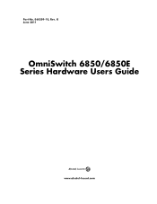 Alcatel OS6850-48 User Guide