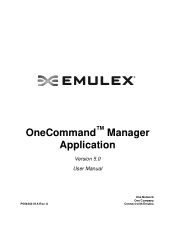 HP ProLiant BL620c OneCommand Manager Application User Manual (P004343-01A Version 5.0, February 2010)