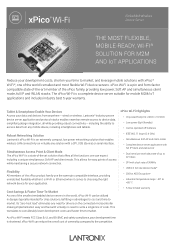 Lantronix xPico Wi-Fi Embedded Wi-Fi Module Product Brief A4