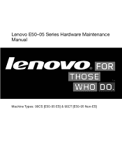 Lenovo E50-05 Lenovo E50-05 Series Hardware Maintenance Manual
