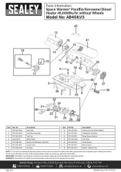 Sealey AB458 Parts Diagram
