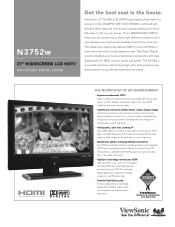 ViewSonic N3752w N3752w PDF Spec Sheet