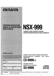 AIWA NSX-999 Operating Instructions