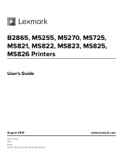 Lexmark MS822 Users Guide PDF