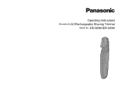 Panasonic ER-GD50 Operating Instructions