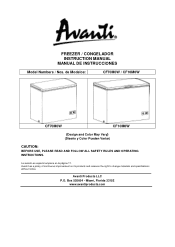 Avanti CF70M0W Instruction Manual