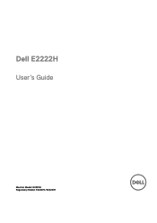 Dell E2222H Users Guide