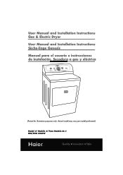 Haier RDE350AW User Manual
