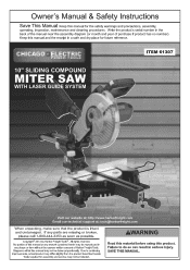 Harbor Freight Tools 61307 User Manual