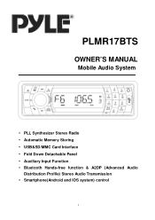 Pyle PLMR17BTS PLMR17BTS Manual 1
