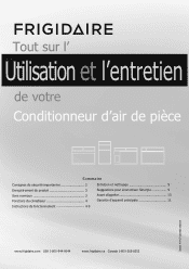 Frigidaire FRA10EHT2 Complete Owner's Guide (Français)
