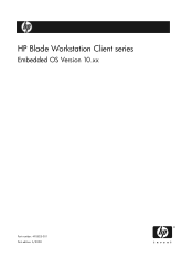 HP dc72 HP Blade Workstation Client series - Embedded OS Version 10.xx