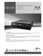 LG GBC-H20L Specifications - English