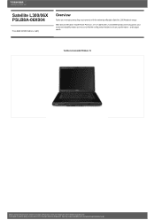 Toshiba L300 PSLB8A-06X004 Detailed Specs for Satellite L300 PSLB8A-06X004 AU/NZ; English