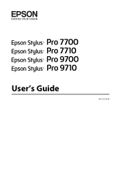 Epson SP7700VM User Manual