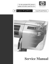 HP Designjet 800 Service Manual