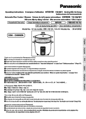 Panasonic SR-W10 Operating Instructions