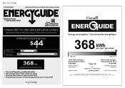 RCA RFR469 Energy Label