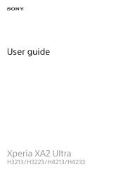 Sony Xperia XA2 Ultra Help Guide
