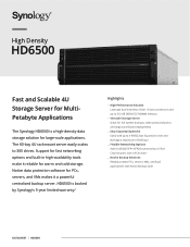 Synology HD6500 Datasheet