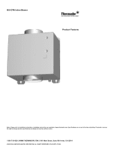 Thermador VTI610W Product Spec Sheet