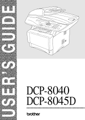 Brother International DCP 8045D Users Manual - English
