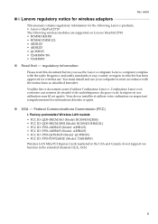 Lenovo IdeaPad Z710 Lenovo Regulatory Notice for United States & Canada - IdeaPad Z710