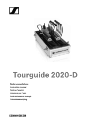 Sennheiser HDE 2020-D-II Gebruiksaanwijzing Tourguide 2020-D