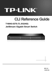 TP-Link T1600G-52TSTL-SG2452 T1600G-52TS V1 CLI Reference Guide