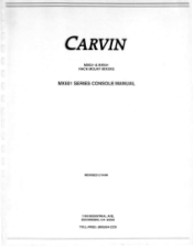 Carvin MX601 Instruction Manual