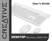 Creative 7300000000315 Creative Desktop Wireless 9000 Uses Guide English