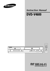 Samsung DVD-V4600 User Manual (user Manual) (ver.1.0) (English)