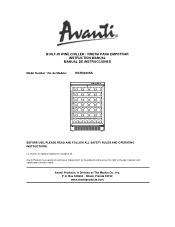 Avanti WCR5403SS Instruction Manual