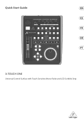 Behringer X-TOUCH ONE Quick Start Guide