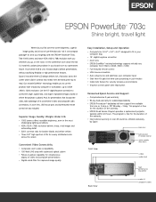 Epson PowerLite 703c Product Brochure