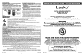 Lasko CC23152 User Manual