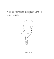 Nokia Wireless Loopset LPS-5 User Guide