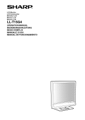 Sharp LL-T15G4-H Operation Manual