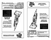 Dirt Devil M085807HD Revision 1 (7/2009)