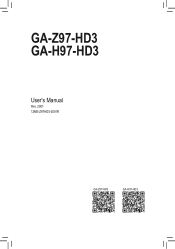 Gigabyte GA-Z97-HD3 User Manual