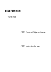 Haier TDC-260 User Manual