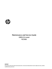 HP OMEN 25i Maintenance and Service Guide