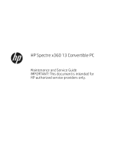 HP Spectre 13-ae000 Maintenance and Service Guide