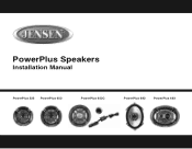 Jensen POWERPLUS652 Installation Manual