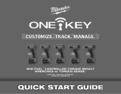 Milwaukee Tool 3060-20 CITW Quick Start Guide and Troubleshooting
