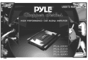 Pyle UPLA2200 PLA2200 Manual 1