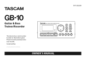 TASCAM GB-10 owners manual