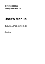 Toshiba P50t-B PSPNVC-01N00Q Users Manual Canada; English